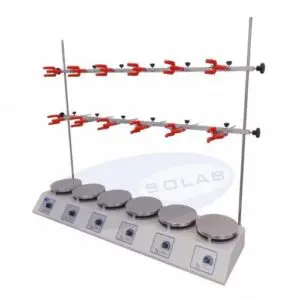 Bateria de extração tipo Sebelin com plataforma em alumínio (6 provas)  - SL-145-6AL - SOLAB