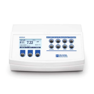 Medidor de Bancada de Dois Canais para pH / ORP / ISE / EC / Resistividade / TDS / NaCl / Temperatura (220V) - HI3512-02 - HANNA