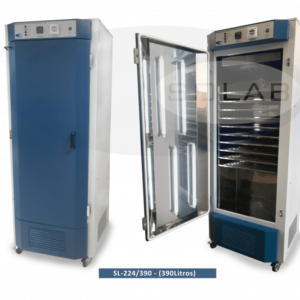 Câmara de Germinação com Fotoperiodo Interno Inox 81 a 390 litros - SOLAB