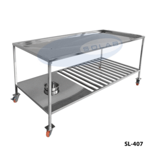 Mesa para Dissecação com Prateleira Inferior Gradeada (SL-407-I) - SOLAB