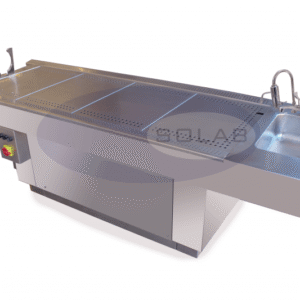 Mesa para Necropsia Suporte Craniano, Triturador, Exaustor e Hidroaspirador (SL-399-2) - SOLAB