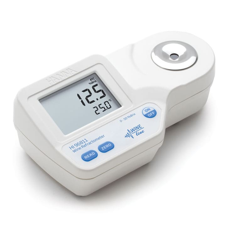 Refratômetro digital para medição de açúcar no vinho, % Brix - HI96811 - HANNA