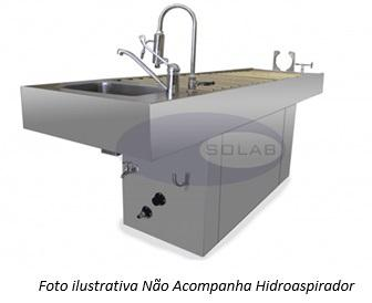 Mesa Com Roletes Necropsia (Suporte Craniano) (SL-409) - SOLAB